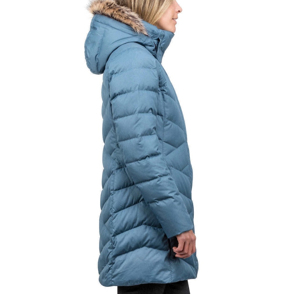 Marmot Women Varma Long Quilted Hooded Down Jacket - Picture 2 of 9